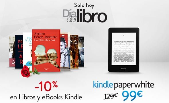 Día del Libro: Kindle Paperwhite por 99 euros