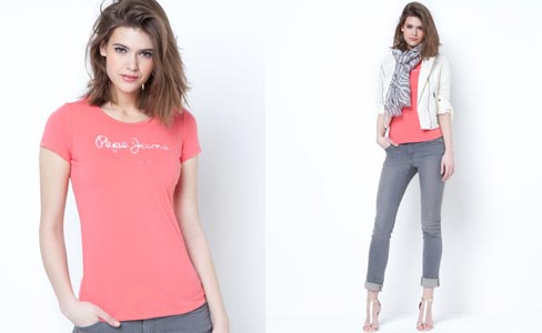 Rebajas-Camiseta-manga-corta-estampado-y-lentejuelas