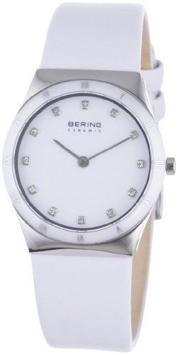 Bering Ceramic – Reloj analógico de caballero de cuarzo con correa de