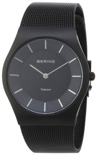 Bering Classic – Reloj analógico de caballero de cuarzo con correa de