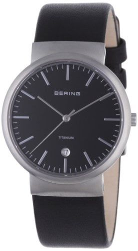 Bering Classic - Reloj analógico de caballero de cuarzo con correa de