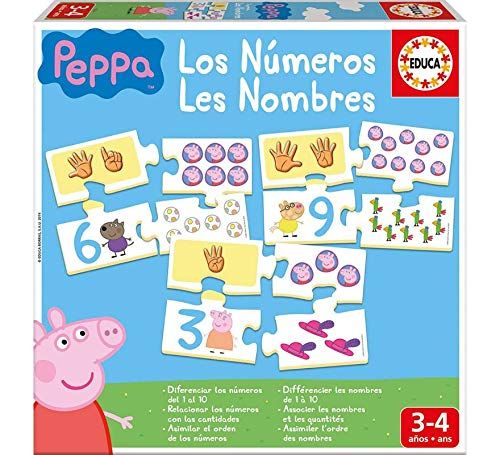 Educa Borras, S.A.U. Juego Aprendo Los Números Peppa Pig