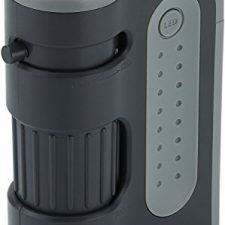 Carson MicroBrite Plus – Microscopio de bolsillo, aumento 60x-120x, con Iluminación LED