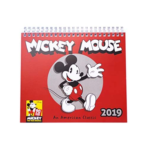 Grupo Erik Editores CS19009 - Calendario de sobremesa 2019 Mickey 90 Anniversary, 17 x 20 cm