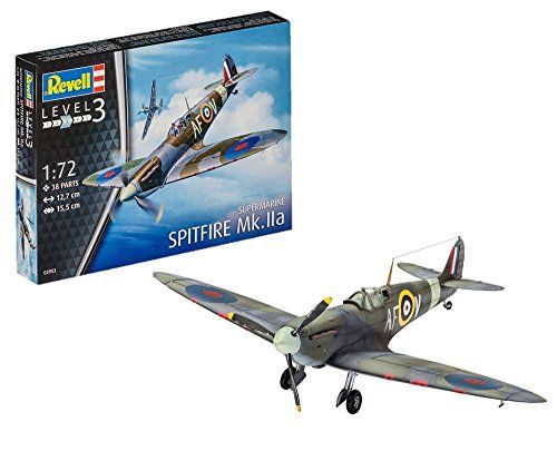Revell- Spitfire MK.IIa Kit de Modelo,, 12,7cm (03953)