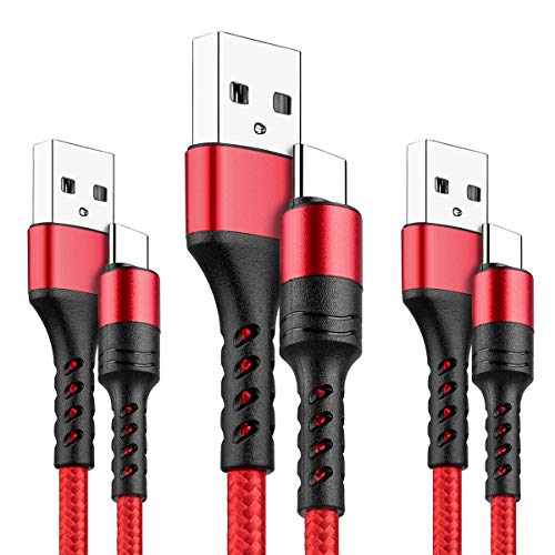 Cable USB Tipo C [3-Pack 0,50m 1,2m + 2m]