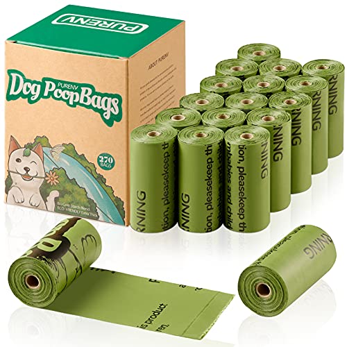 purenv biodegradables bolsas caca perro extra gruesa prueba de fugas bolsas 1