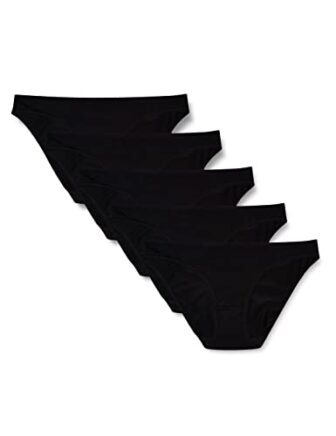 Iris & Lilly Ropa Interior de Corte Alto en Microfibra Mujer, Pack...