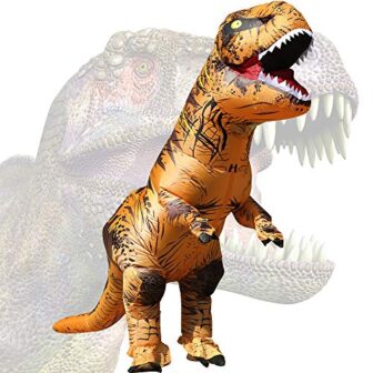 JASHKE Disfraz Dinosaurio Inflable T-Rex Disfraz Halloween Adulto Disfraz Cosplay Disfraz Fiesta...