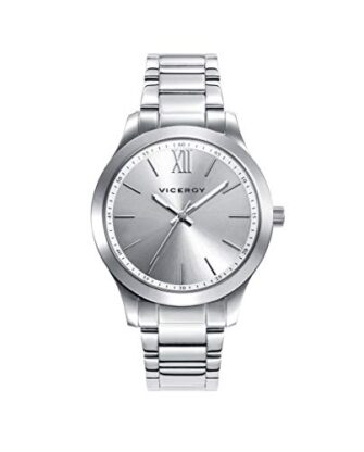 Viceroy 401068-03 - Reloj para Mujer Acero, Esfera Plateada