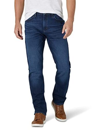 Wrangler Authentics Pantalones Vaqueros elásticos de Corte atlético Jeans, Baker, 36W x...